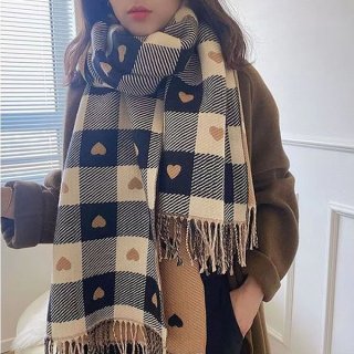 新品　alice+olivia ストール　マフラー QUEENHEAD ストール 大判 まるでウールの様な肌触り チェック